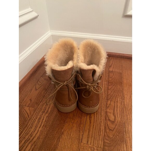 UGG Women's Naiyah Leather Boot Chestnut‎ Size 5 - Picture 4 of 6
